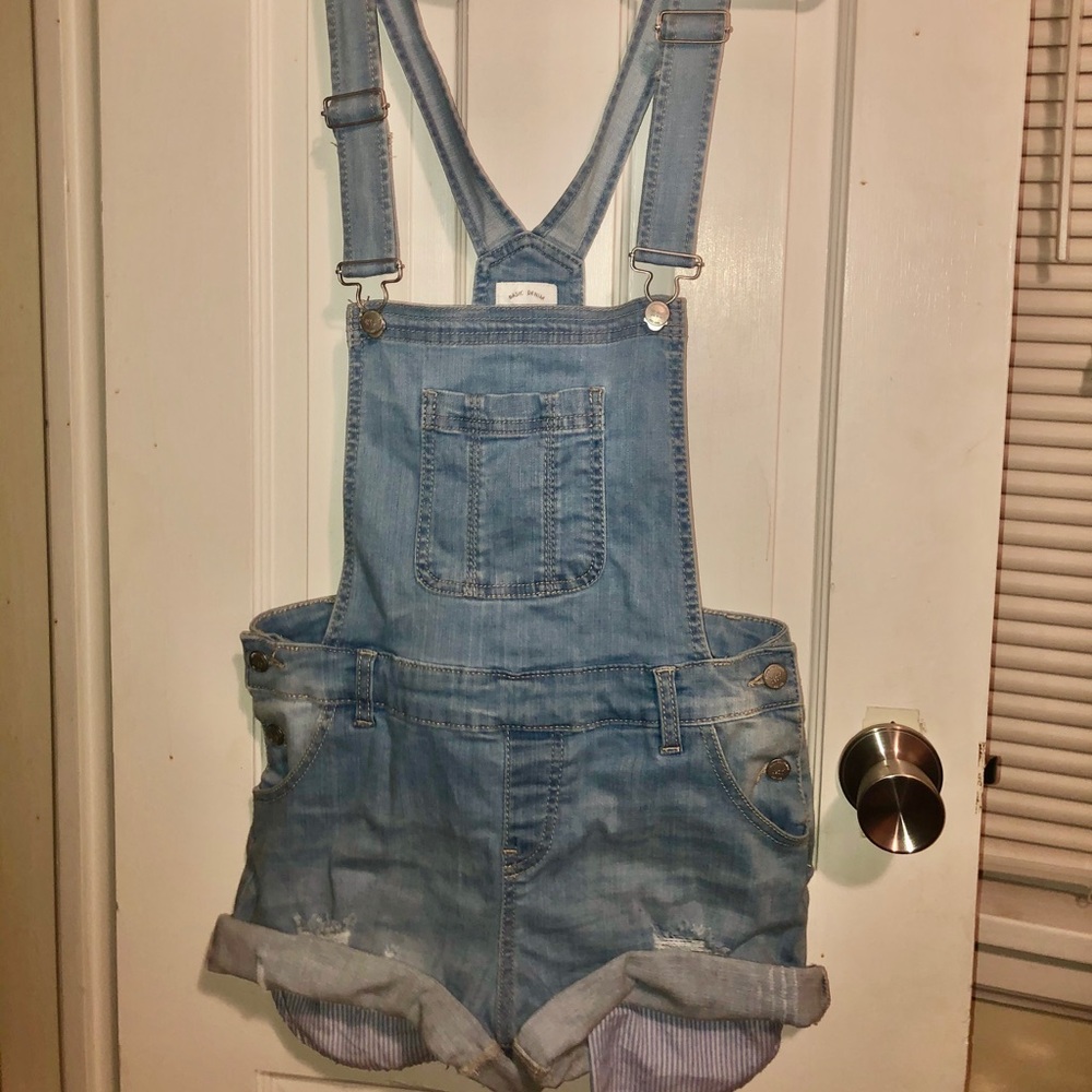 Short Denim Overalls